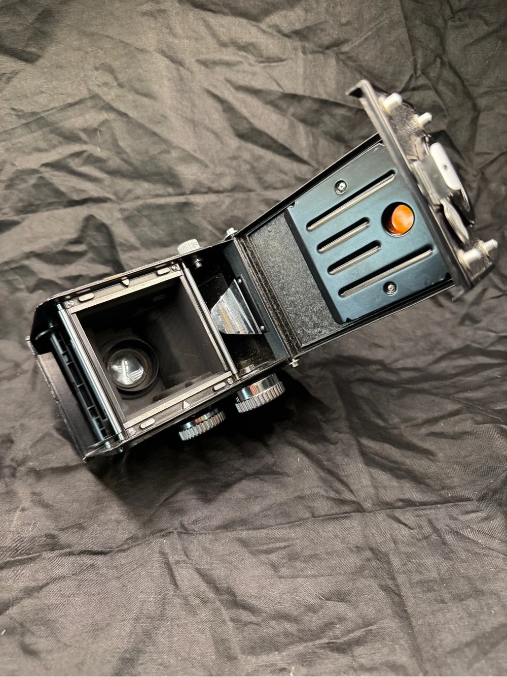 Vintage Sears Tower Reflex twin lens analog 120 film camera, working, AS-IS